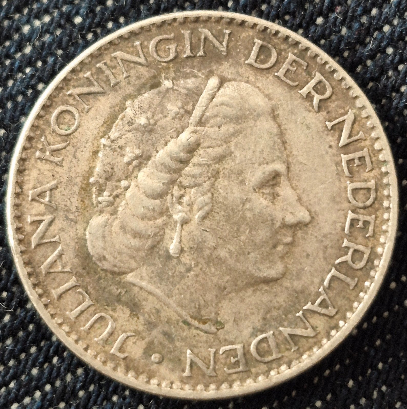 Zilveren Gulden 1957 Koningin Juliana, Ophalen of Verzenden, Koningin Juliana, 1 gulden, Zilver