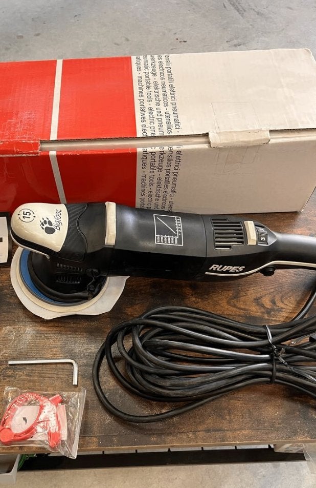 RUPES BigFoot LHR15 Mark III Polijstmachine, Ophalen of Verzenden, Zo goed als nieuw, Minder dan 600 watt, Excentrische schuurmachine