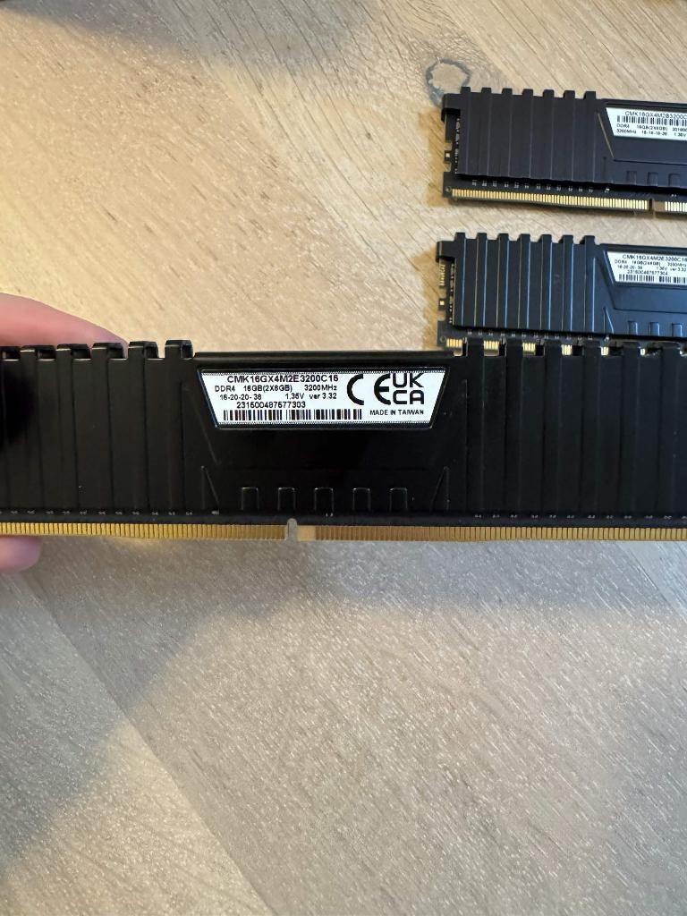 32Gb ddr4 3200mhz cl16 Vengeance Lpx ram, Computers en Software, RAM geheugen, Ophalen, 32 GB, DDR4, Zo goed als nieuw