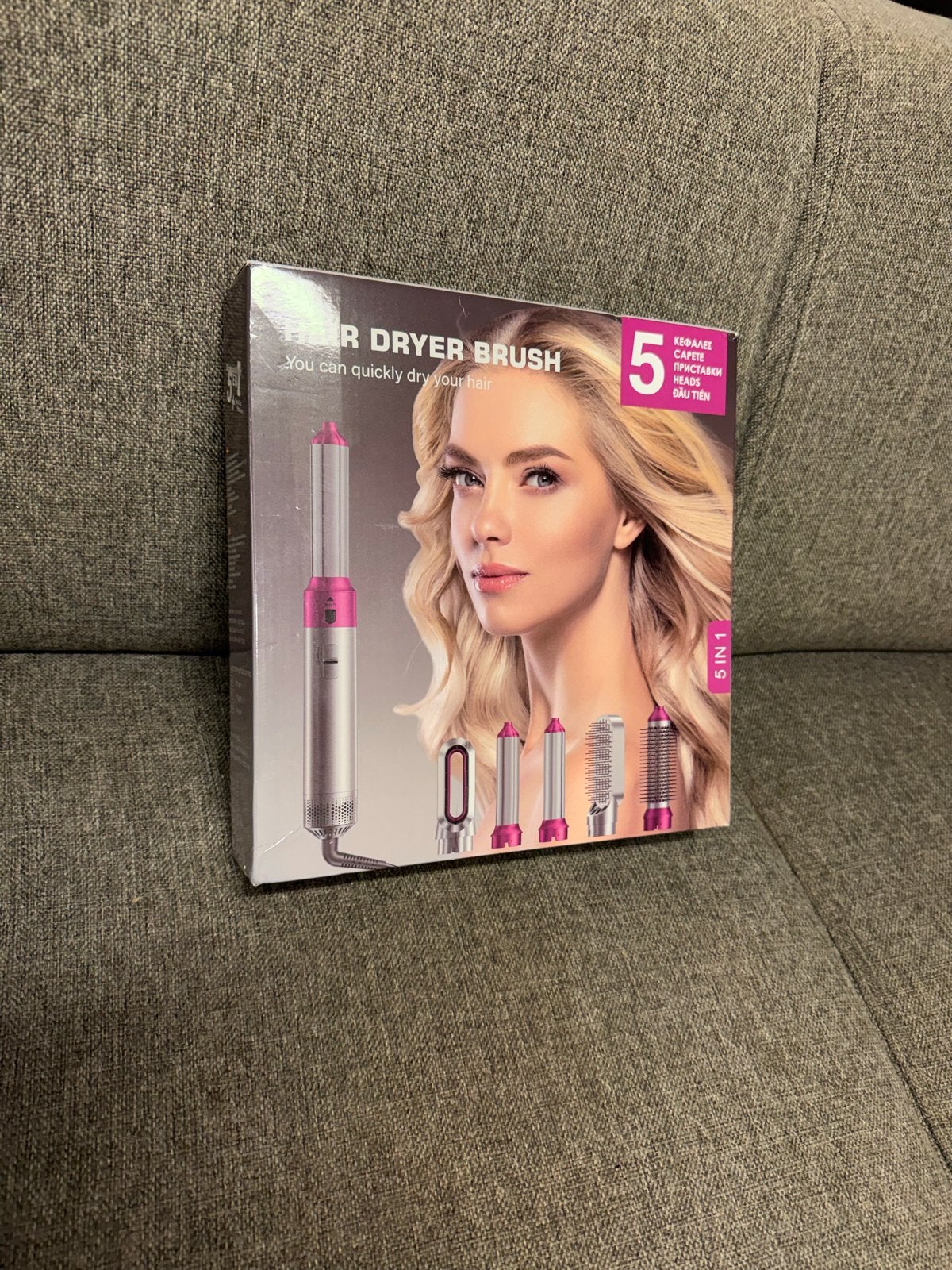 5-in-1 Föhnborstel en Haarstyler Set, Ophalen of Verzenden, Nieuw, Föhn of Haardroger
