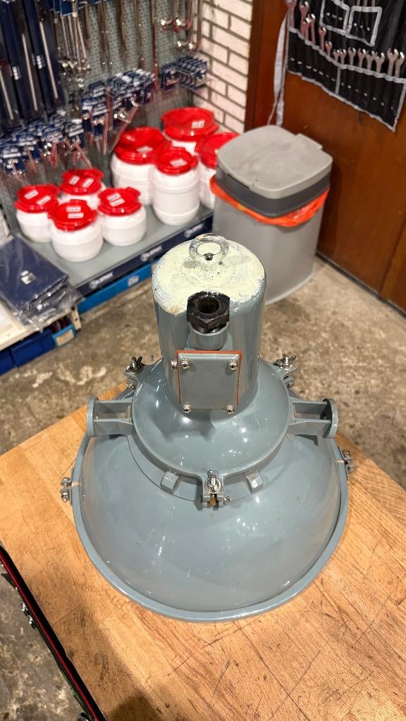 Hanglamp vintage, Ophalen of Verzenden, Zo goed als nieuw, Industrieel, Minder dan 50 cm