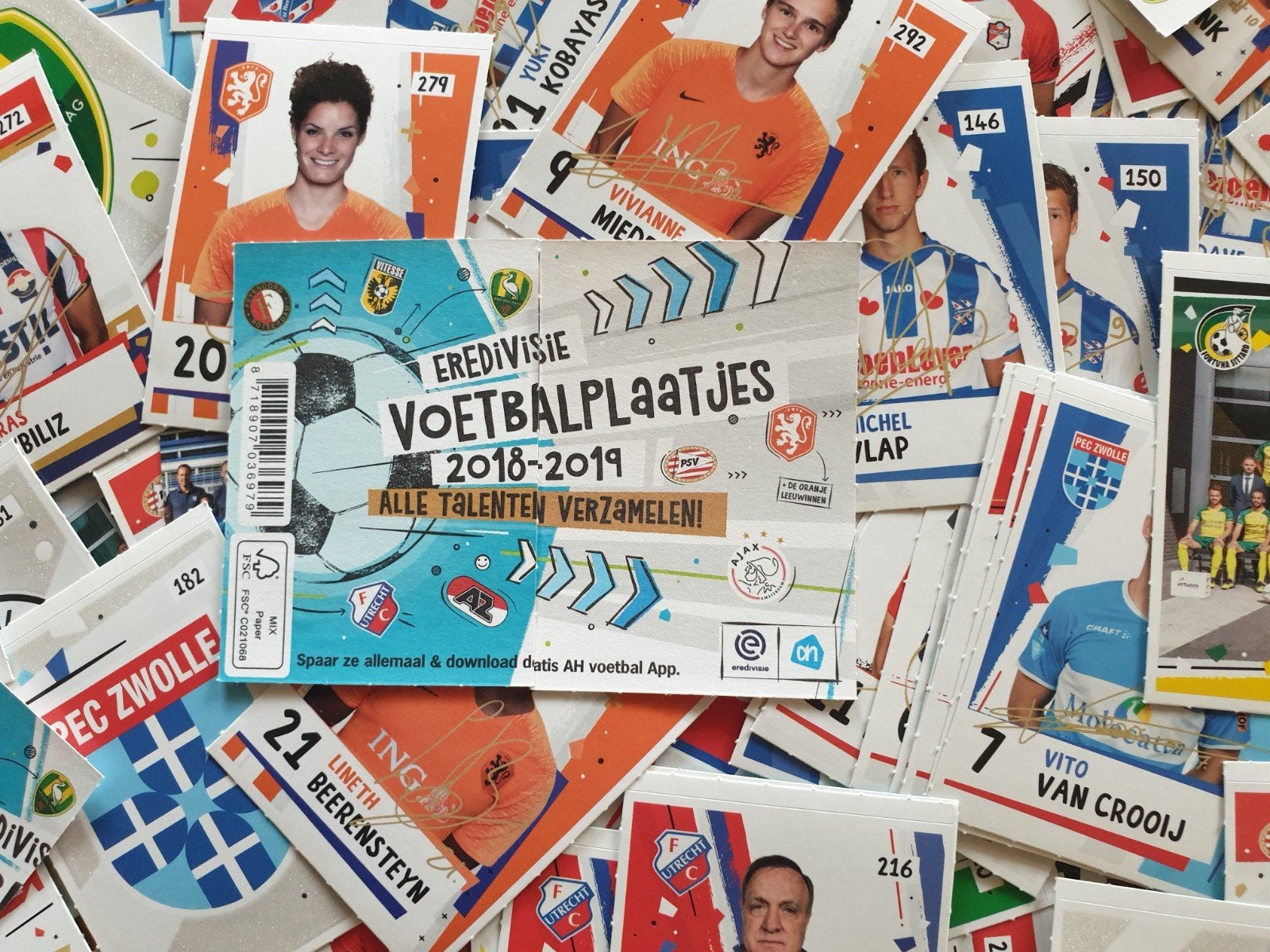 AH Eredivisie voetbalplaatjes 2018 - 2019, Ophalen of Verzenden, Zo goed als nieuw, Overige binnenlandse clubs, Poster, Plaatje of Sticker