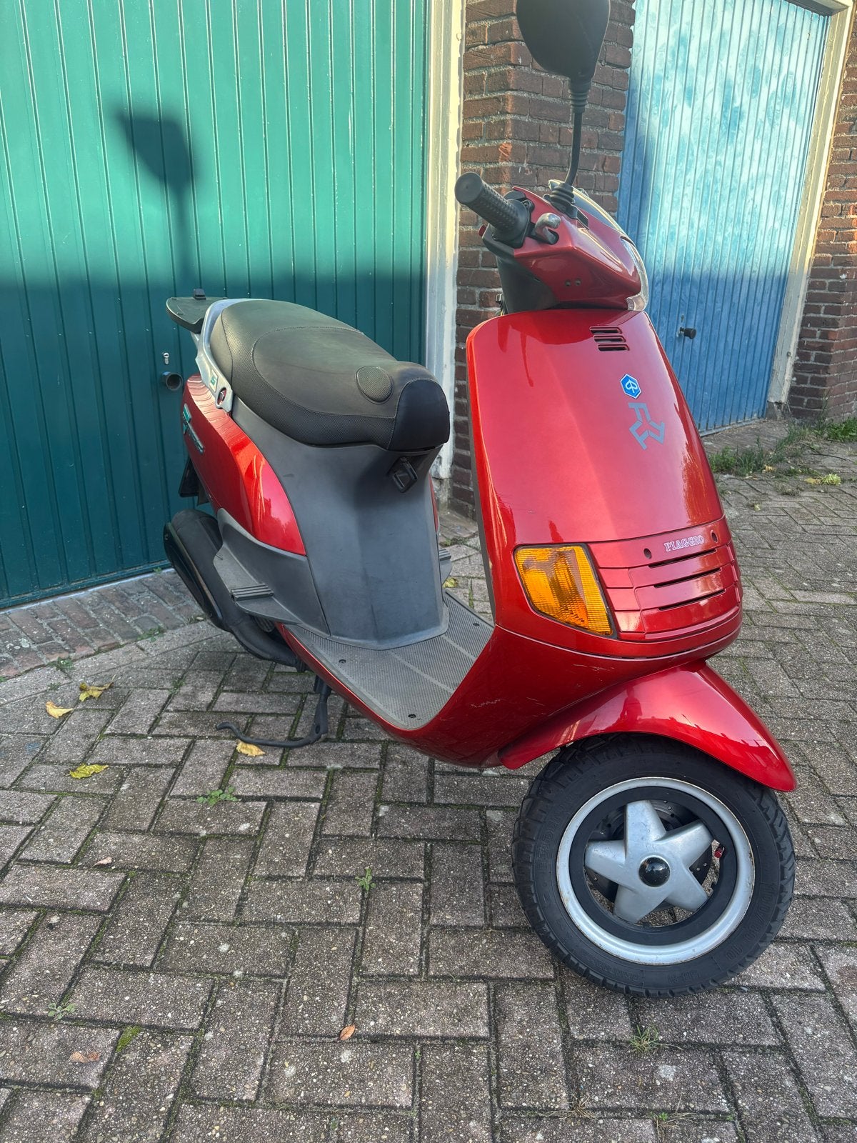 Piaggio skipper 125cc moterscooter - Rood, Goede Staat, Ophalen, Uitlaat