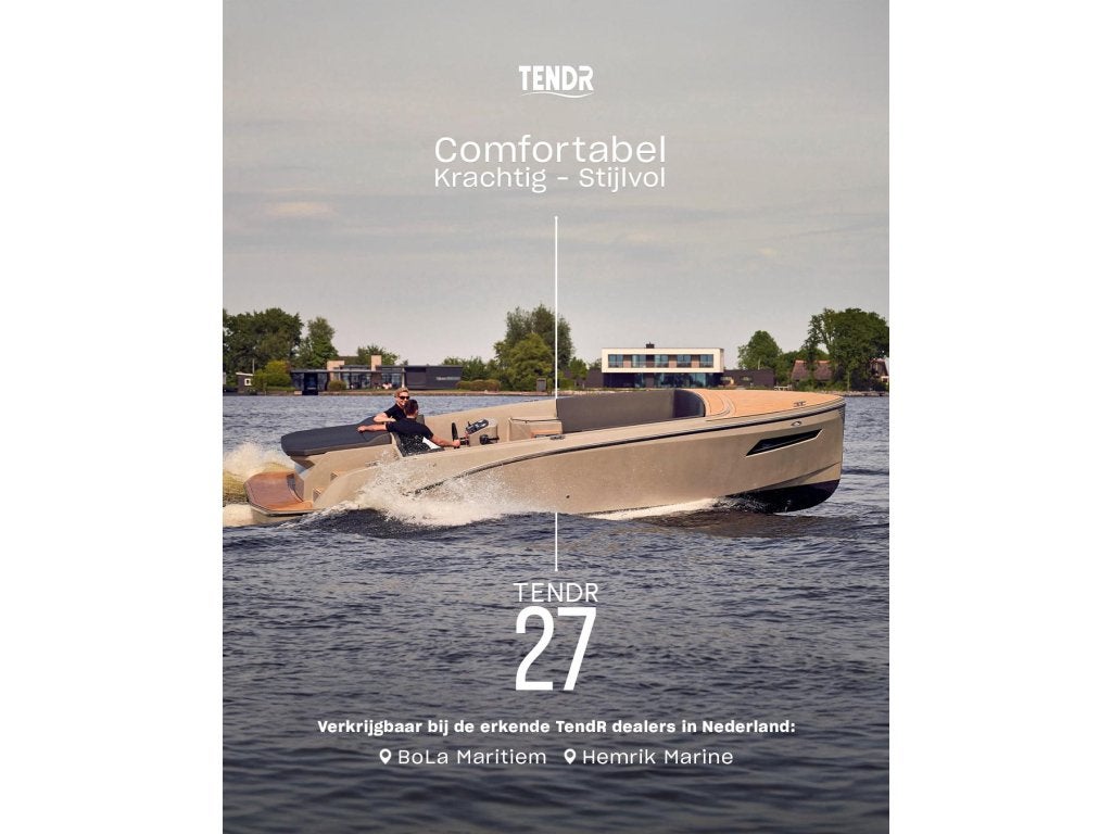 TendR 27 Cabin - Outboard - Elektrisch - Tender - Nieuw, Tender, Niet ingevuld, 140 pk, 8 m