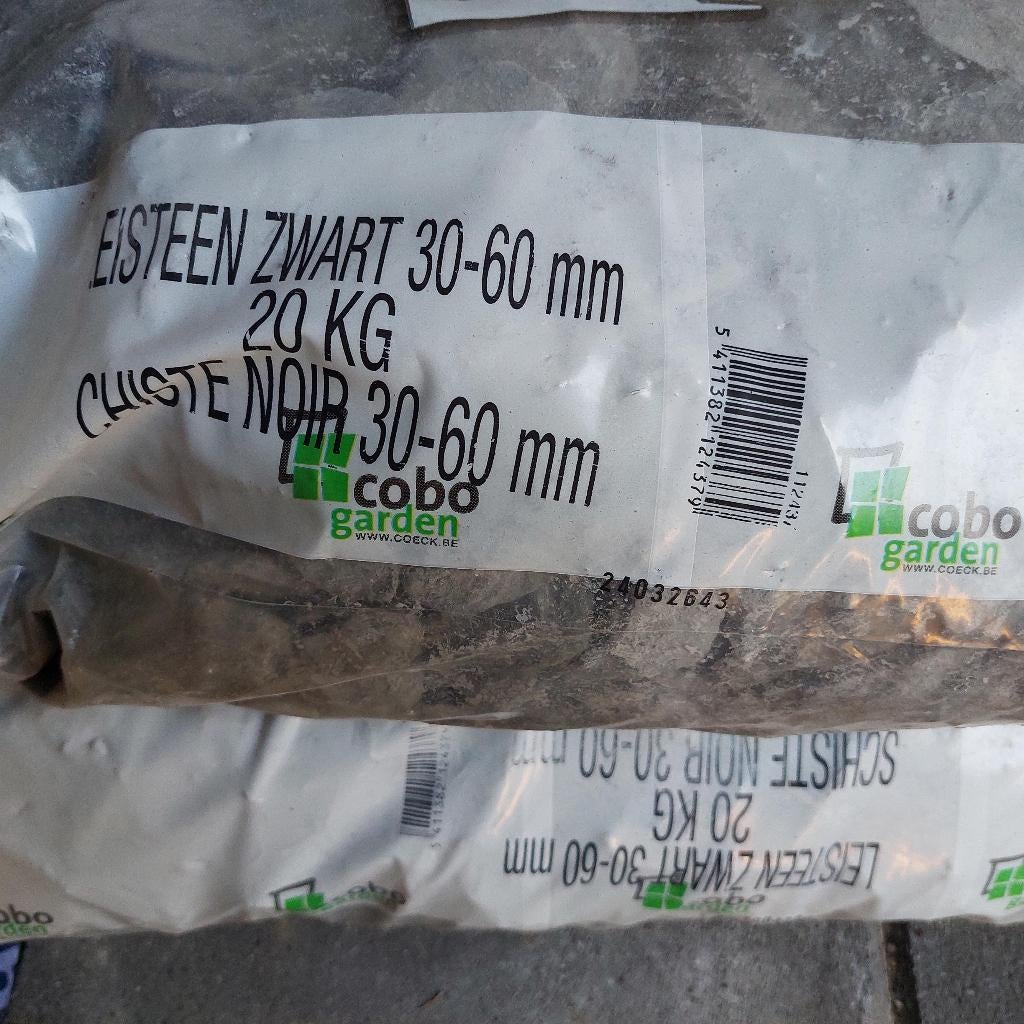 Leisteen 40 kg zwart, Ophalen, Overige typen, Nieuw, Natuursteen