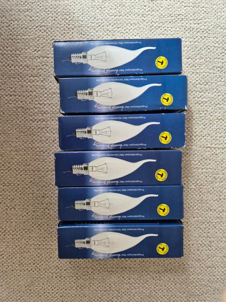 Global-Lux Vlamlampjes E14 15W - 6 stuks, Ophalen, Nieuw, Decoratief, Klassiek, Sfeervol