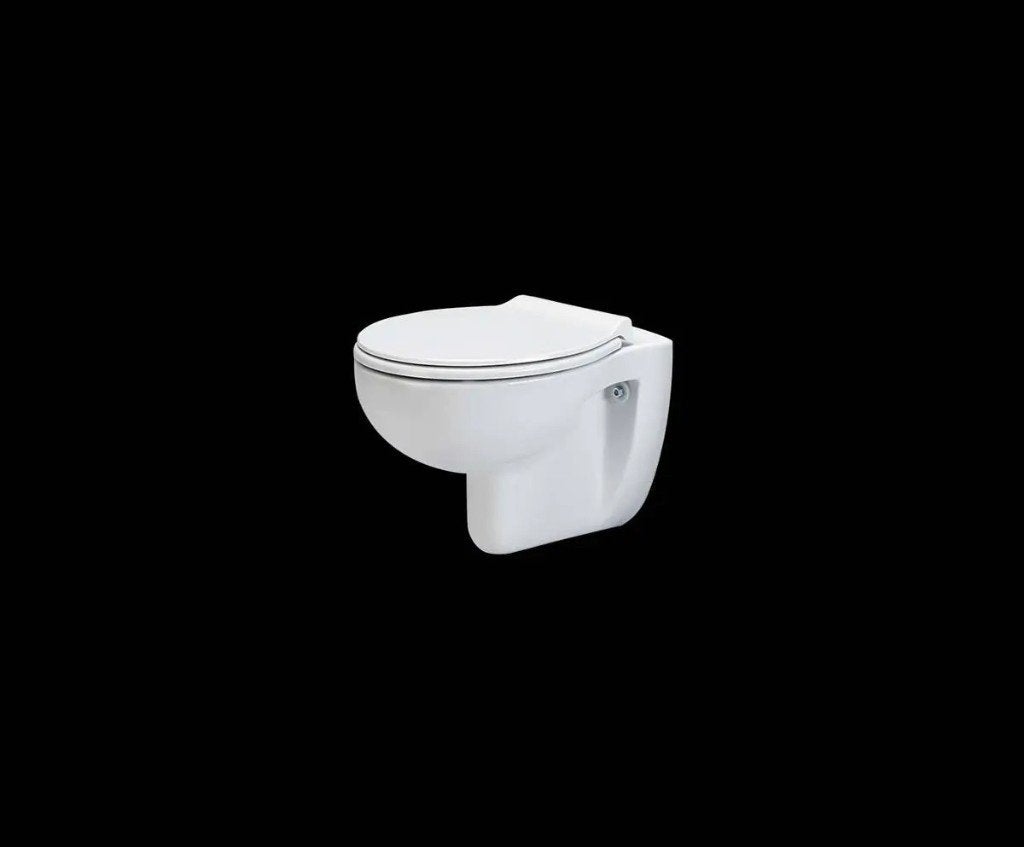 Durance Hangend Toilet Randloos Diepspoel Glans Wit, Ophalen, Nieuw, Steen, Toilet