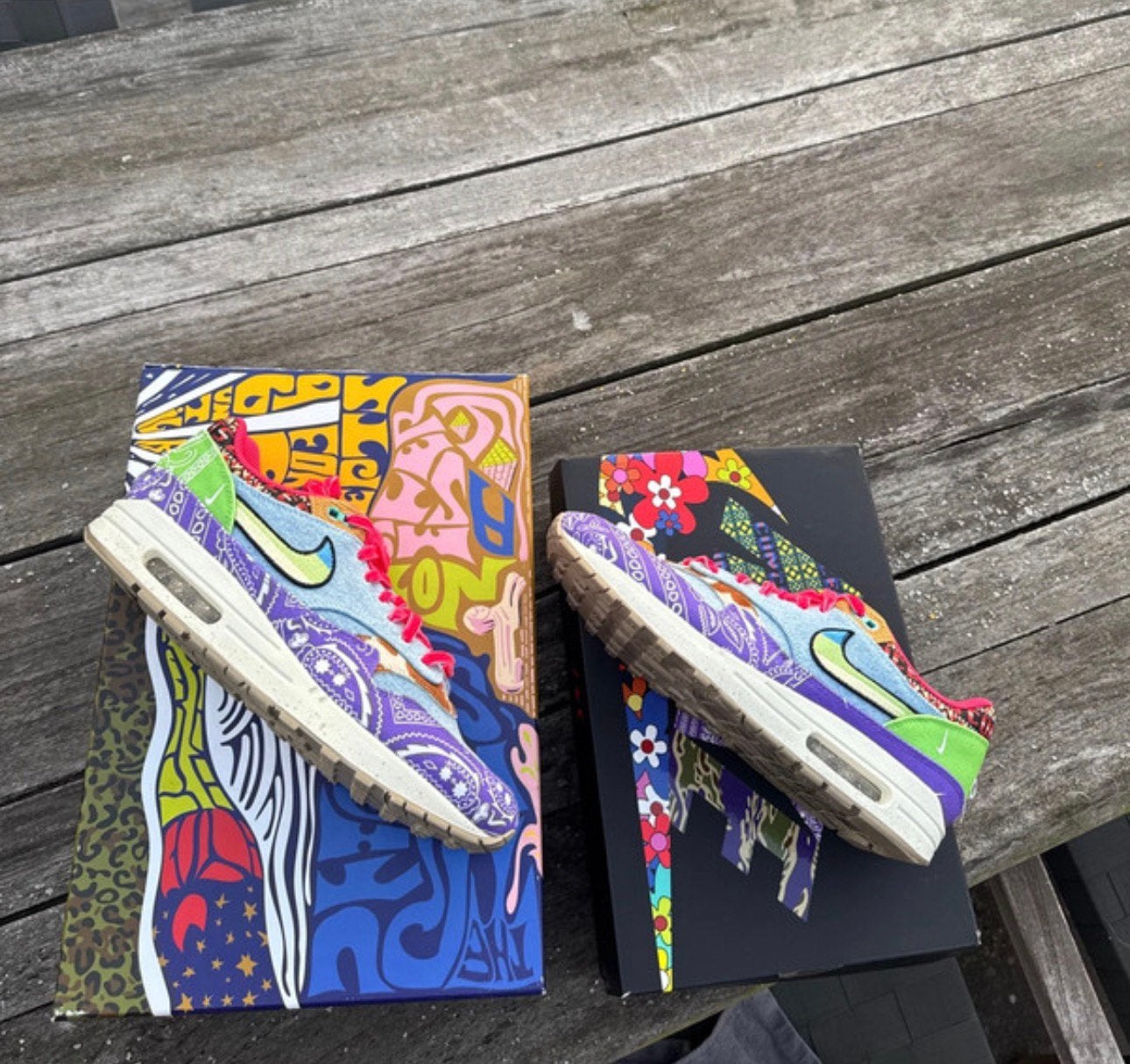 Nike Air Max 1 Concepts Far Out 45,5 Eu, Overige kleuren, Ophalen of Verzenden, Sneakers of Gympen, Zo goed als nieuw