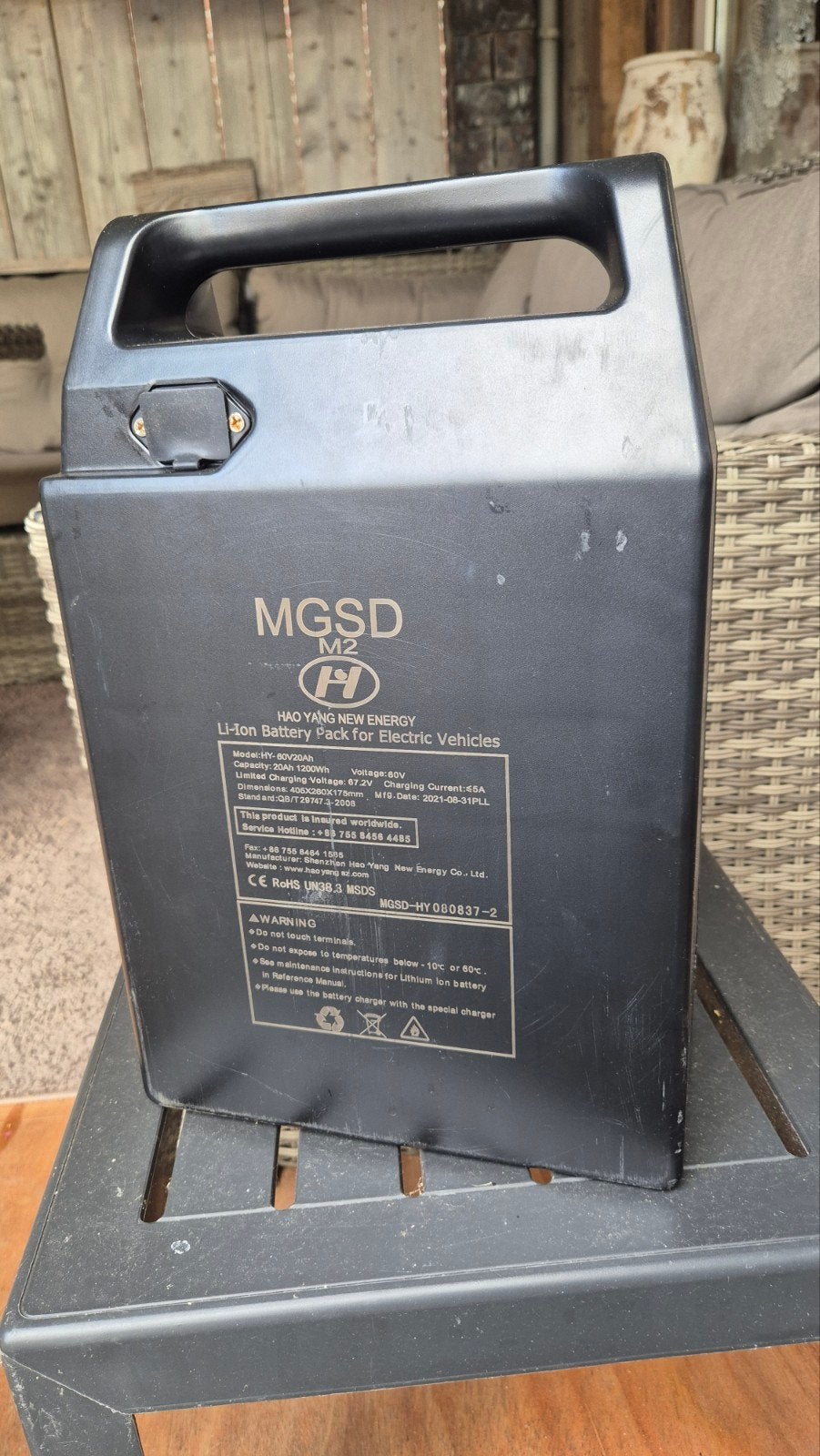 Mangosteen M2 Accu 60V 20Ah E-Chopper, Zo goed als nieuw