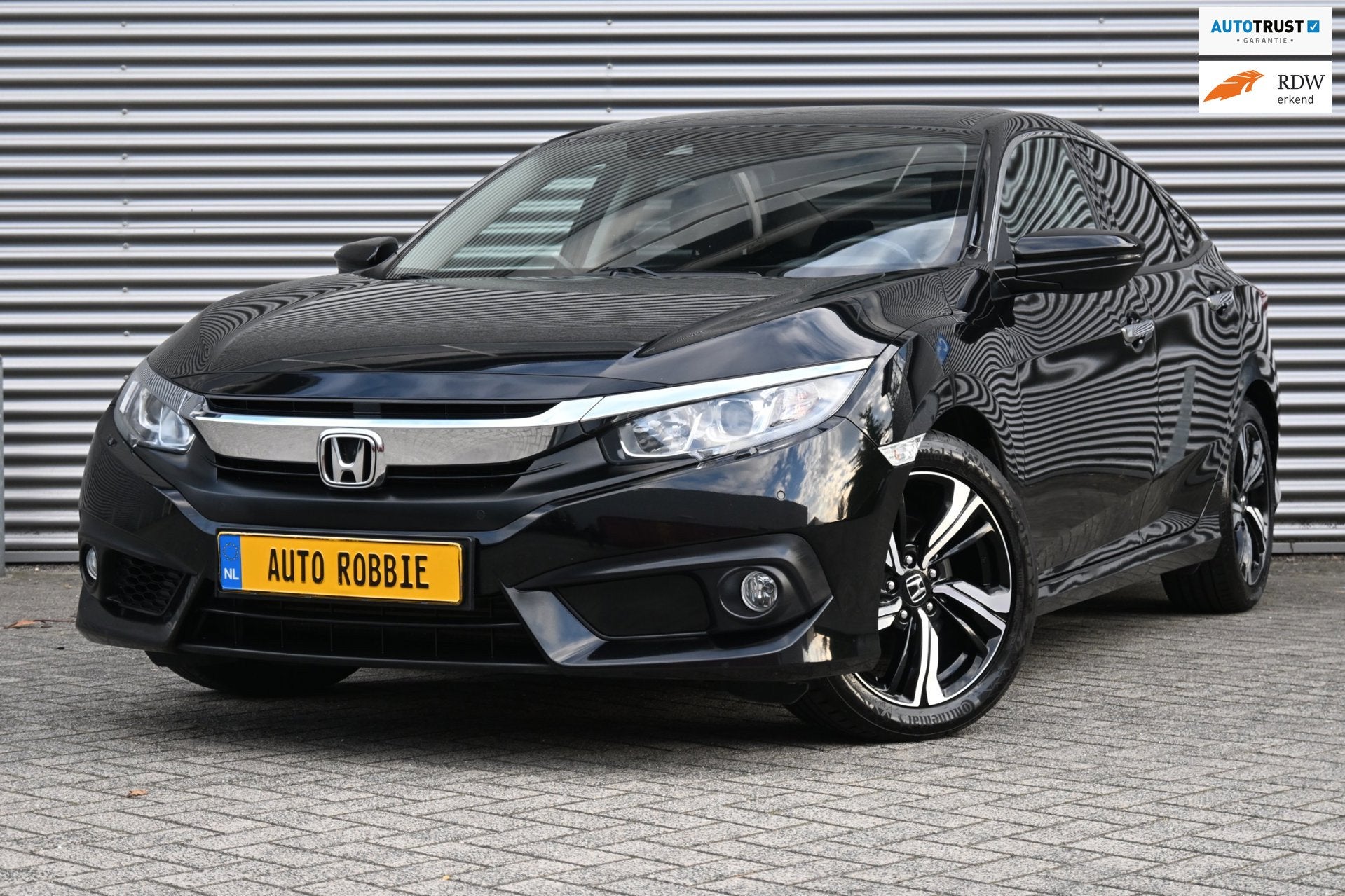 Honda Civic 1.5 i-VTEC 182-PK Elegance, Airco, Ecc, Navi, Ca, Auto's, Dealer onderhouden, Stof, 4 cilinders, Zwart