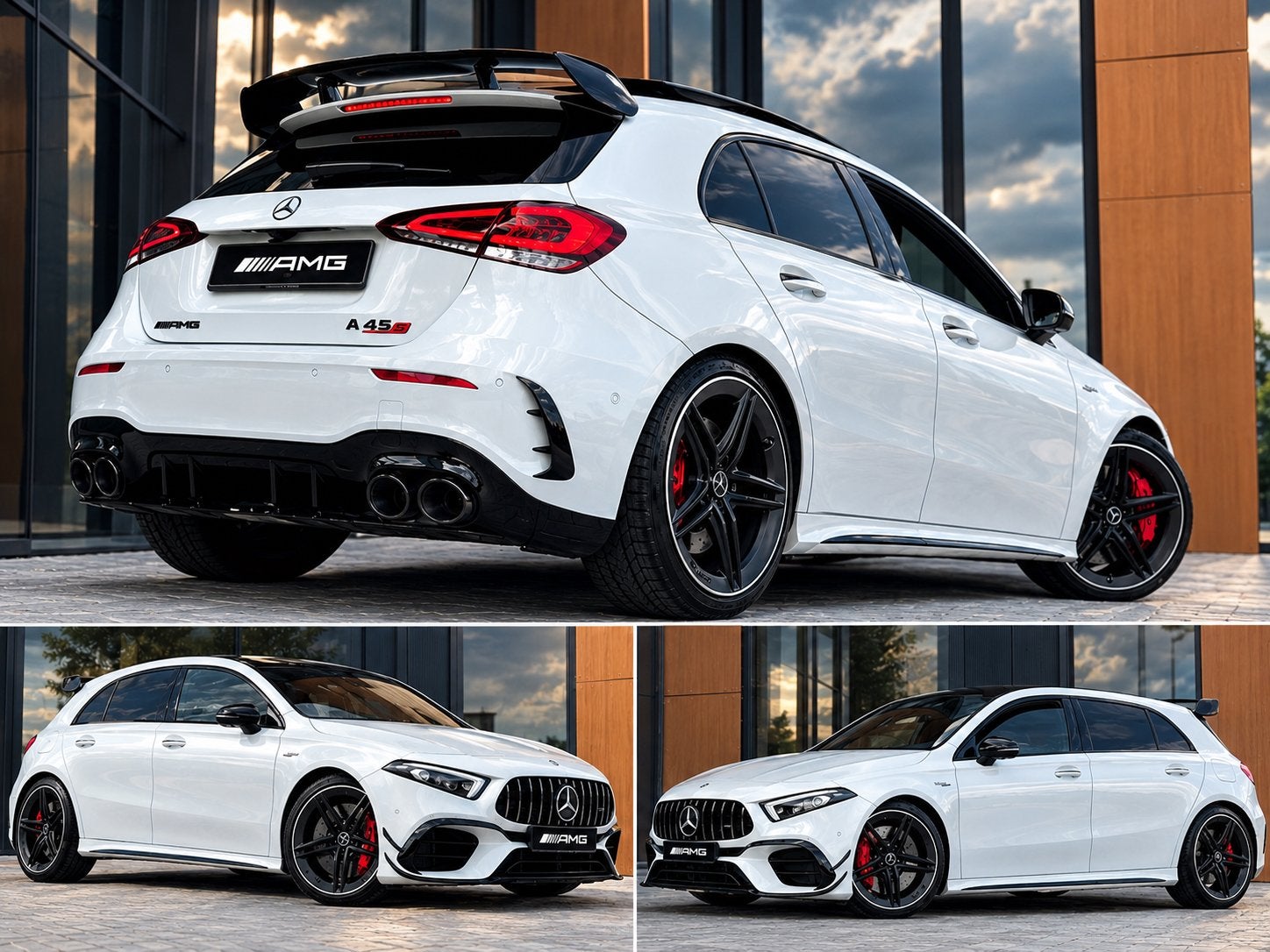 A45S 4Matic+ 421PK+ AMG HUD-Burmester Aut8 Pano Edition1 VOL, Auto's, Automaat, Zwart, 4 cilinders, Lichtsensor