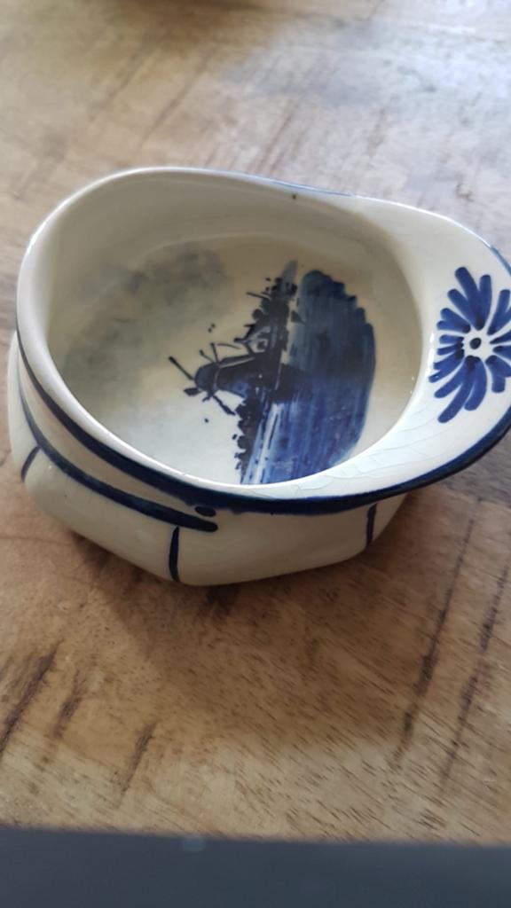 Te koop Delfsblauwe pet, Ophalen