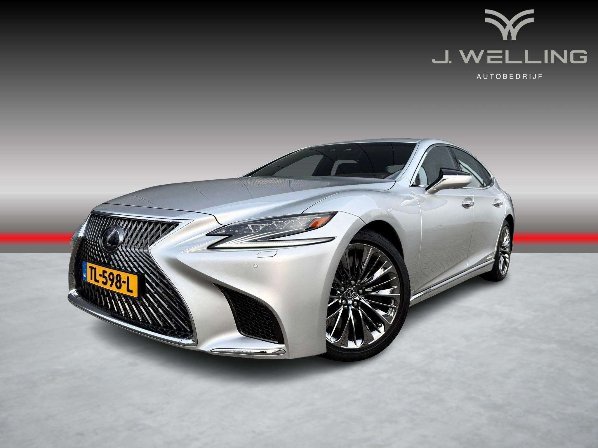 Lexus LS 500h AWD President Line uniek 32000km!, Auto's, Automaat, Regensensor, Gebruikt, Euro 6