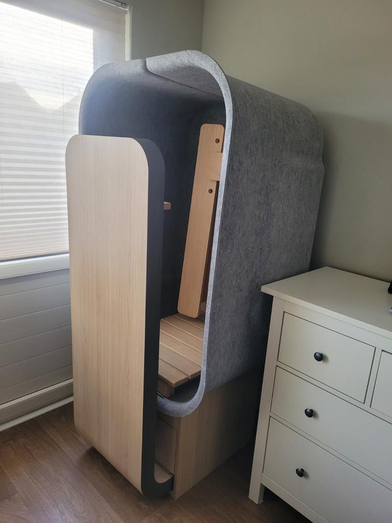 Compacte Infraroodcabine 1 Persoon - Hug Seat (1m²), Ophalen