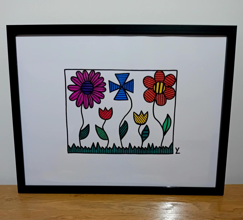 Bloementuintje., Ophalen of Verzenden