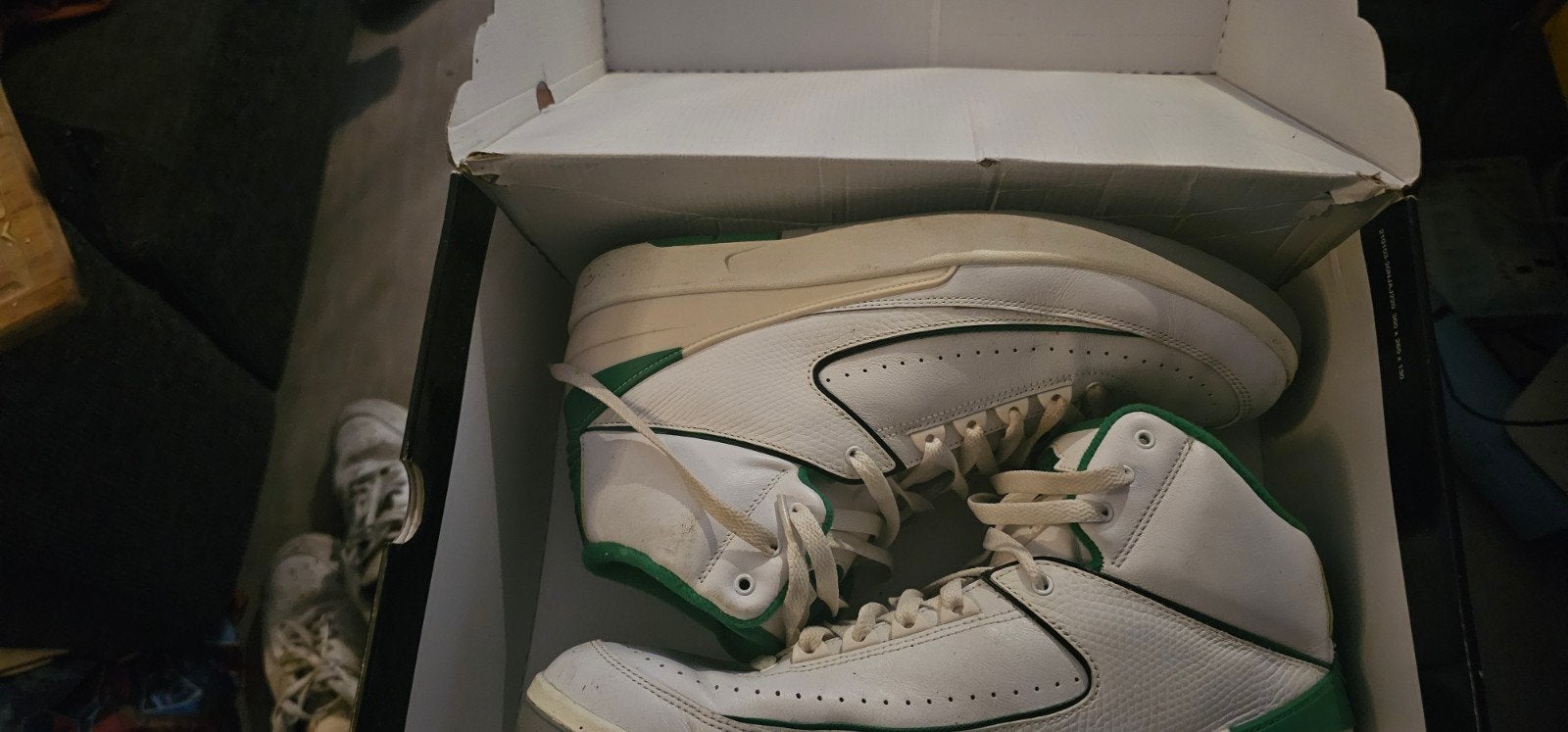 Nike Air Jordan 2 Retro SP lucky green White Green 46, Wit, Nike, Ophalen of Verzenden, Sneakers of Gympen
