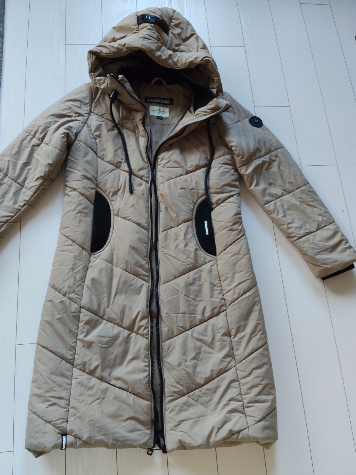 Khujo Genuine winterjas, maat L, zo goed als nieuw, Beige, Maat 42/44 (L), Ophalen of Verzenden, Zo goed als nieuw