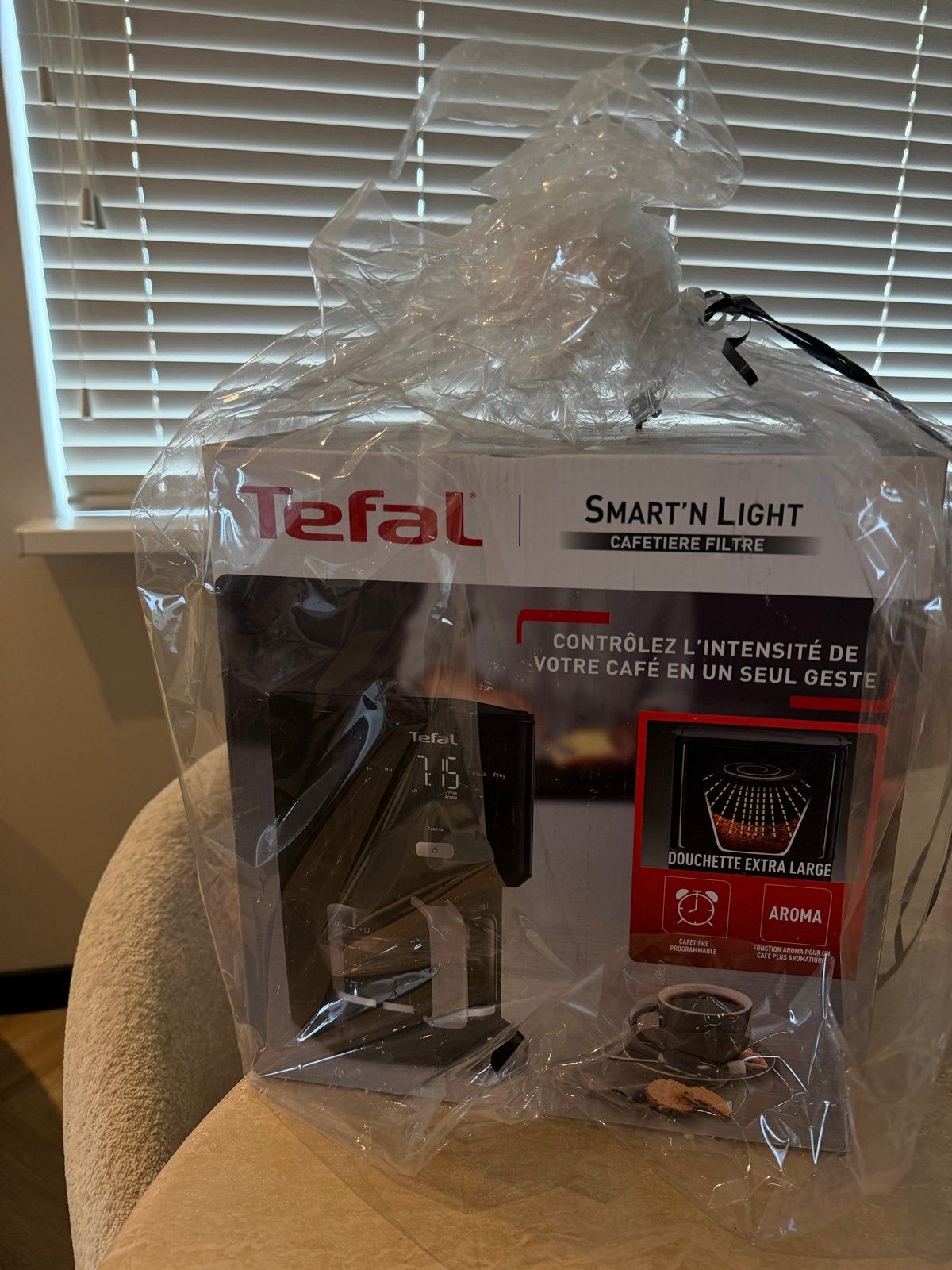 Tefal Smart & Light CM6008 Filter Koffiezetapparaat Zwart, Witgoed en Apparatuur, Koffiezetapparaten, Nieuw, Gemalen koffie, Koffiemachine