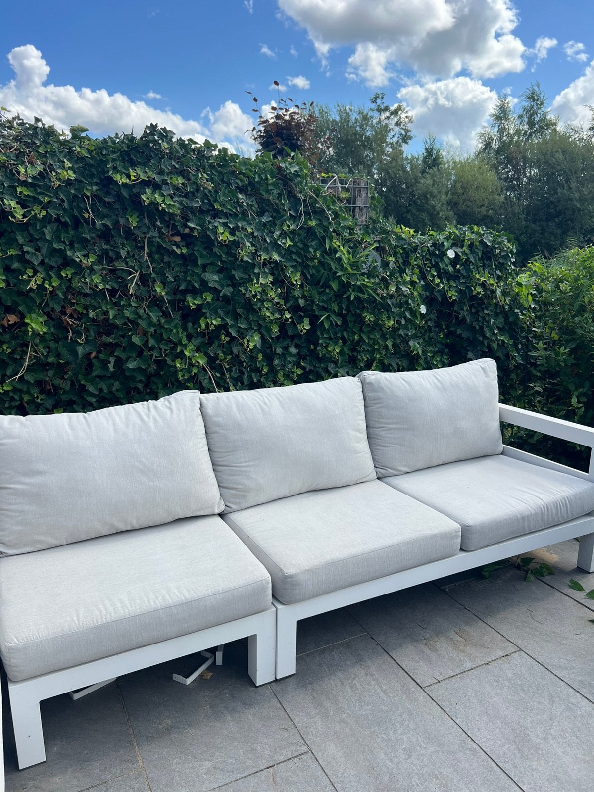 Kussens loungeset weersbestendig, Ophalen, Overige materialen, Gebruikt, 3 zitplaatsen