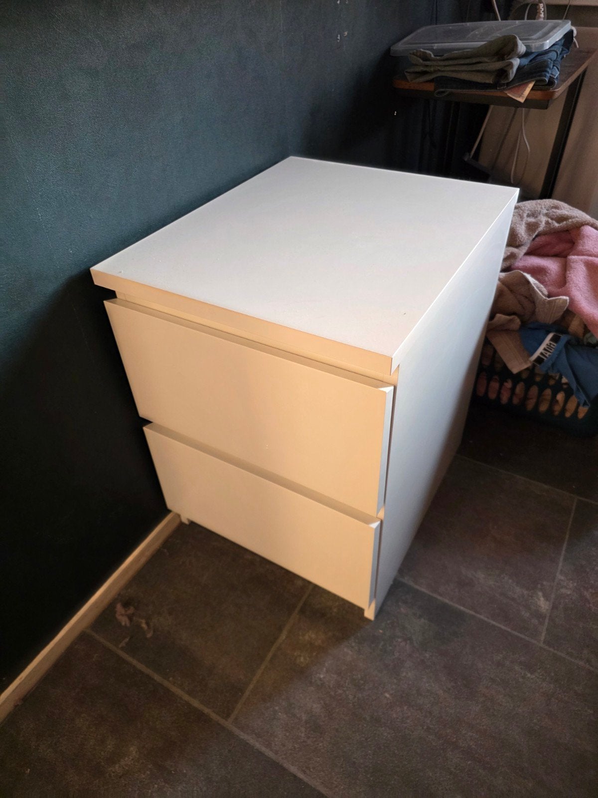 IKEA MALM ladekast met 2 lades, Ophalen, Minder dan 50 cm, Gebruikt, 1 of 2 laden