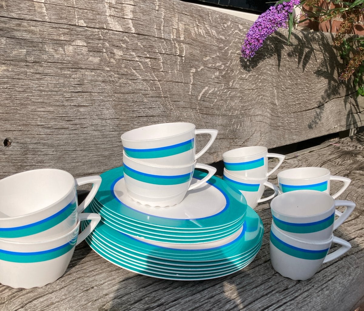 Mepal campingservies -  buitenservies 21 delen, Ophalen of Verzenden, Gebruikt