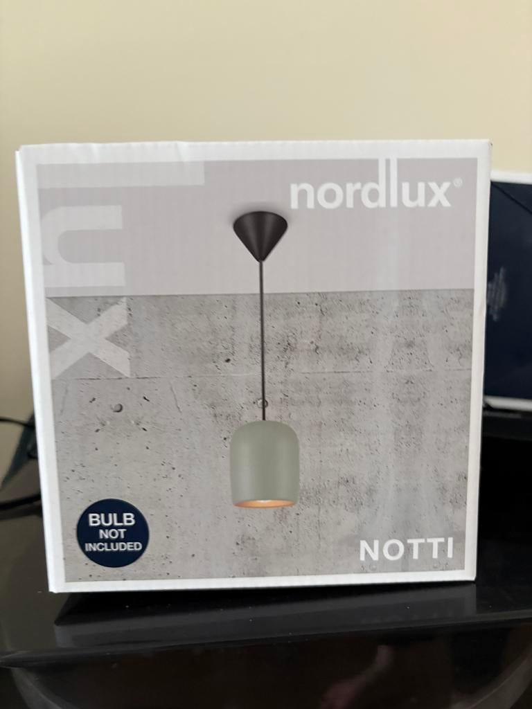 2 kleine Nordlux hanglampen van Notti mintgroen, Ophalen of Verzenden, Nieuw