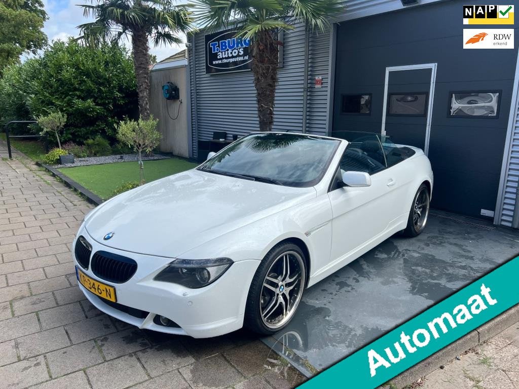 BMW 6-serie Cabrio 650i S Young Timer, Auto's, Automaat, Achterwielaandrijving, Gebruikt, 4799 cc