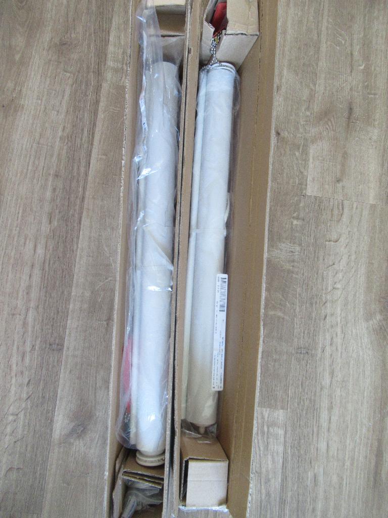 Rolgordijnen nieuw in verpakking, o.a. voor draaikiepraam, Nieuw, Wit, 100 tot 150 cm, 50 tot 100 cm
