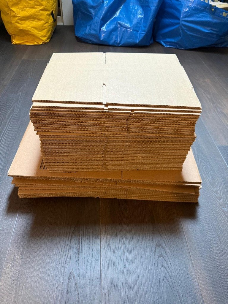 Verzenddozen & Luchtkussenenveloppen, Doe-het-zelf en Verbouw, Kratten en Dozen, Ophalen, Doos, Opvouwbaar, Minder dan 50 cm