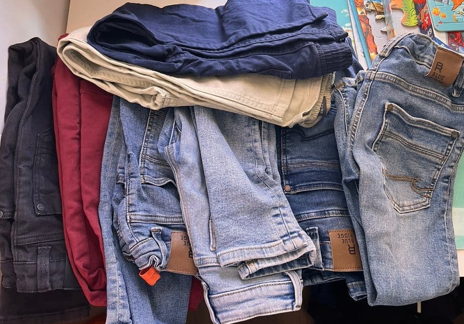 8 Kinderjeans - Maat 116-122, Ophalen of Verzenden, Gebruikt, Overige merken