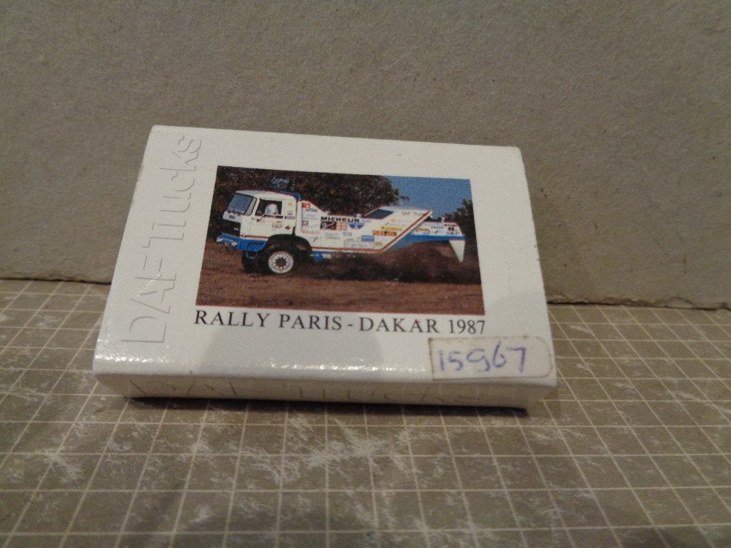 daf trucks parijs dakar lucifer doosje, Ophalen of Verzenden, Zo goed als nieuw, Luciferdoosjes of -merken