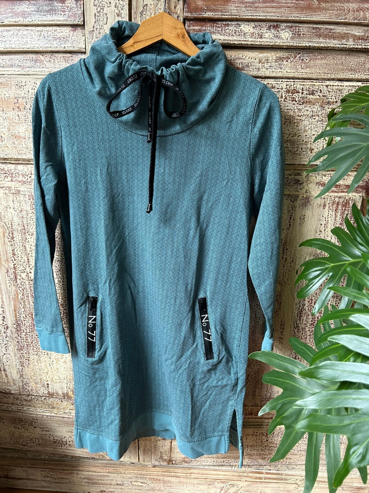 Zoso zeegroen jurkje maat S joggingstof, Ophalen of Verzenden, Zo goed als nieuw, Maat 36 (S), Boven de knie