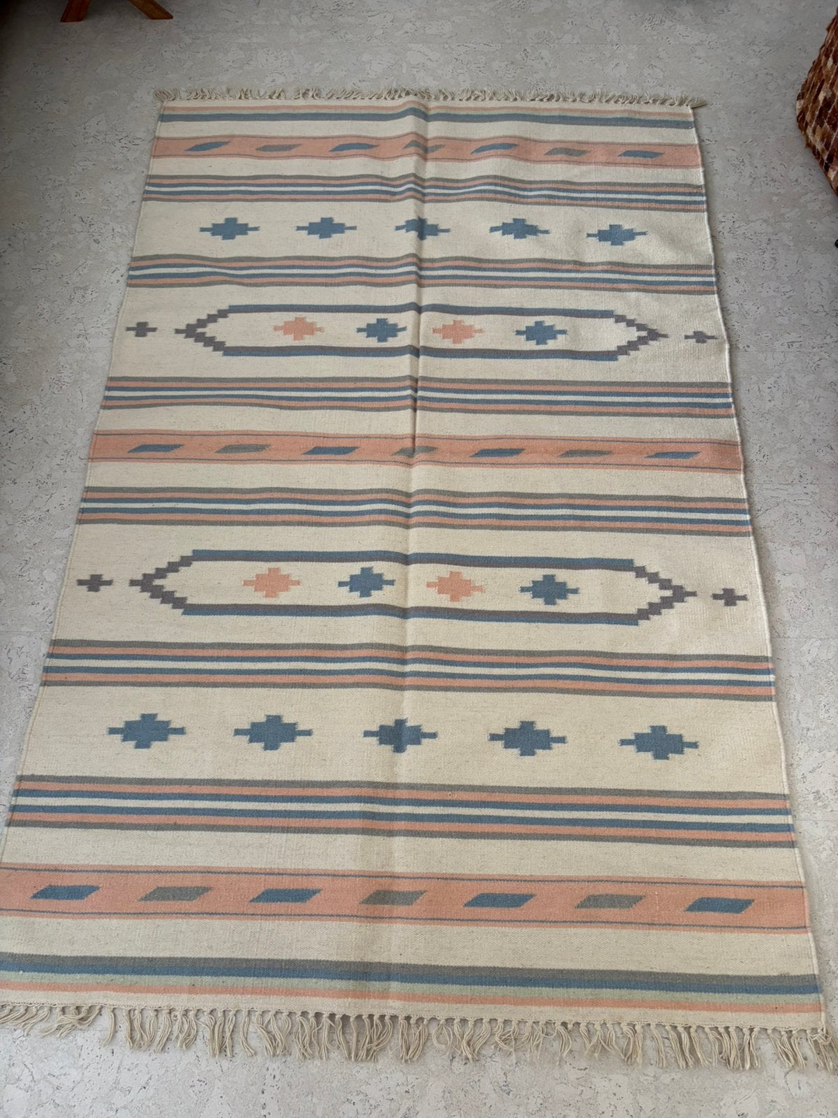 Mooie kleed, 100% wol, nieuw, nr1, Huis en Inrichting, 100 tot 150 cm, Blauw, Nieuw, Ophalen of Verzenden