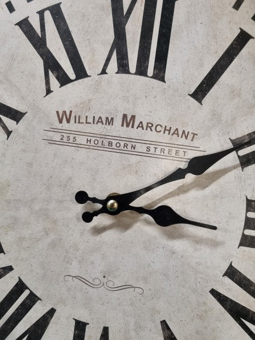 wandklok van hout william marchant, Ophalen of Verzenden, 'T Olde Gre-j, Info@toldegrej.nl, Endepoelstraat 20f Didam
