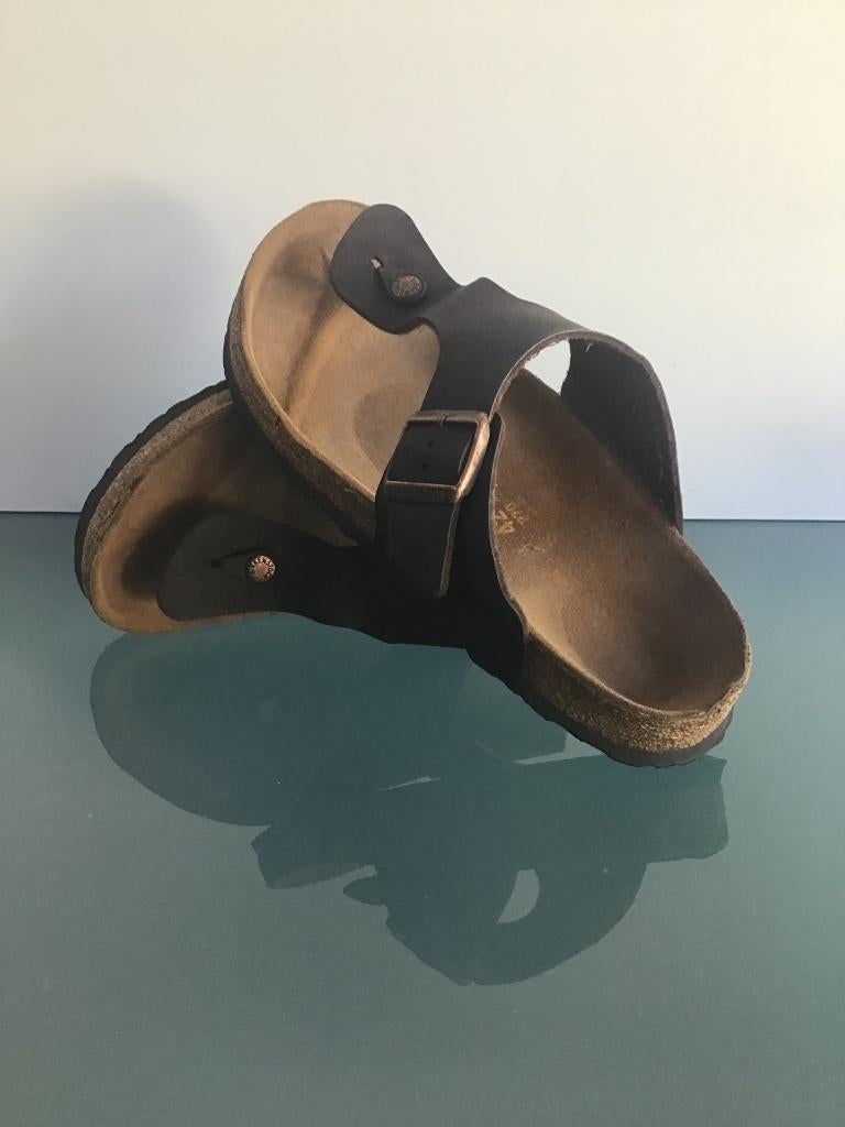 Birkenstock 42 | Ramses bruine slippers | Gratis verzenden, Slippers, Bruin, Verzenden, Zo goed als nieuw