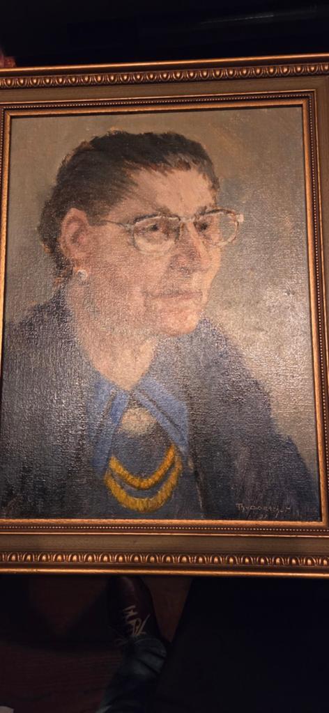Dorus van Oorschot. Olieverfdoek. Vrouw, Antiek en Kunst, Ophalen of Verzenden