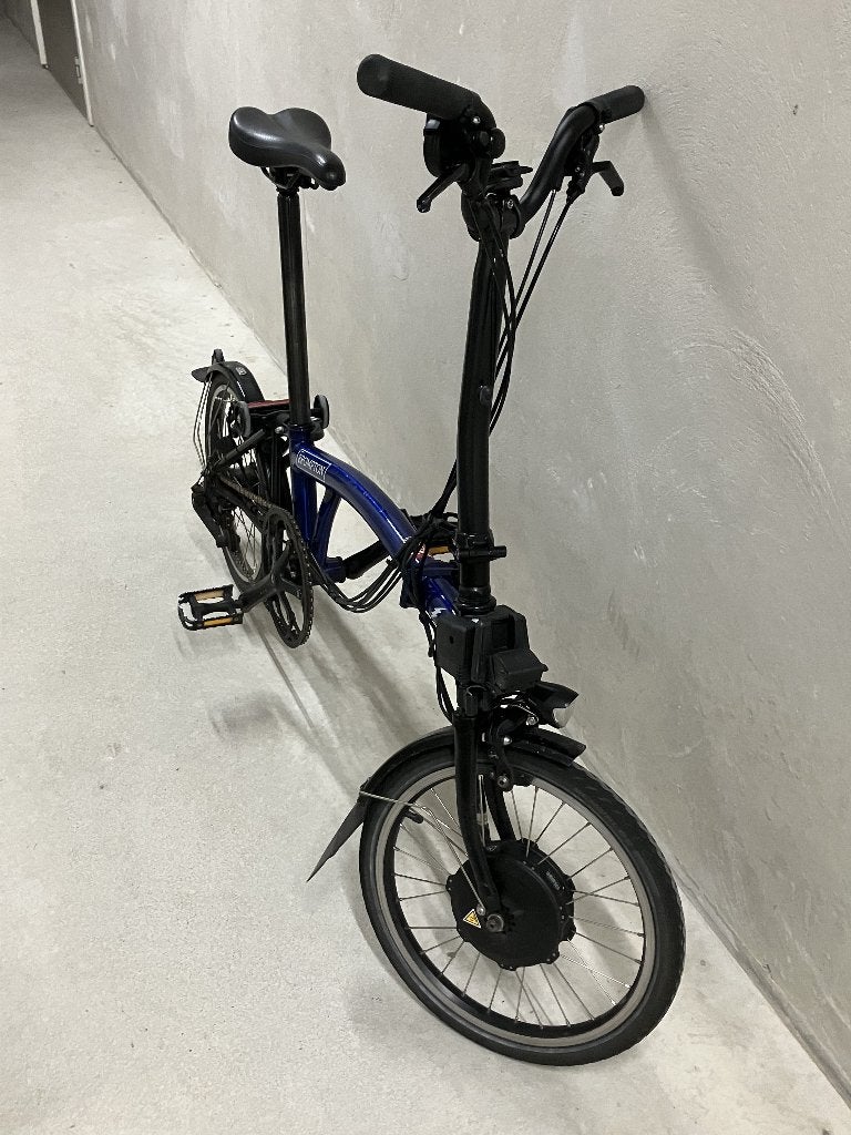 E-vouwfiets Brompton Electric H6L, Gebruikt, Minder dan 47 cm, 30 tot 50 km per accu, Ophalen