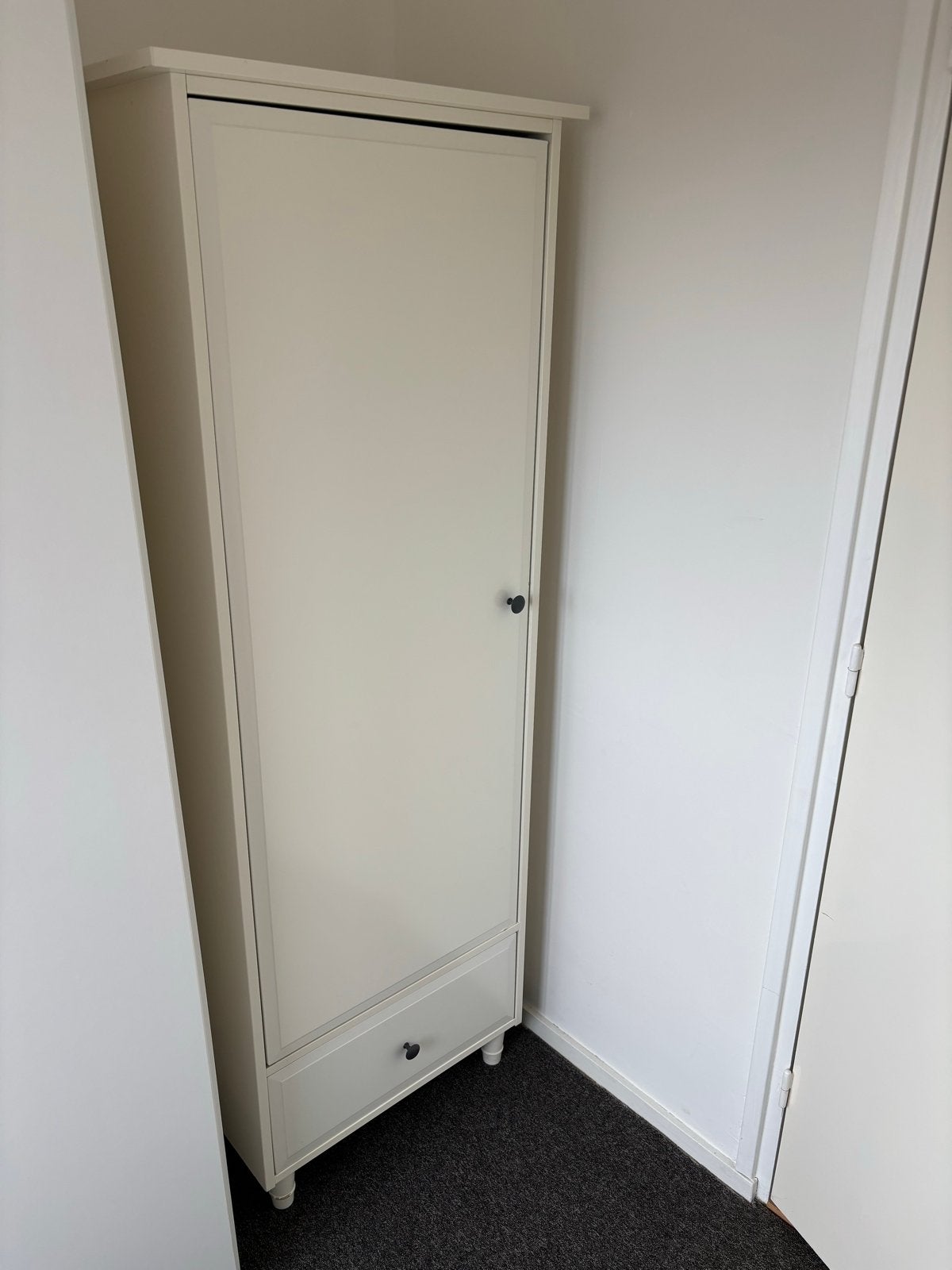 Witte kast met lade, 60x178x50 cm, Huis en Inrichting, Ophalen, Gebruikt, 50 tot 100 cm, Met lade(s)
