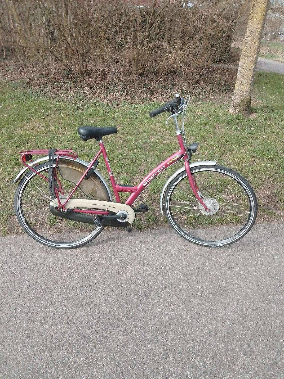 Sparta damesfiets 3ver rolerbrake remmen naafdynamo 28inch, 53 tot 56 cm, Ophalen, Gebruikt, Sparta
