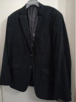 als nieuw zwart Colbert blazer Grijs zwart ribpatroon 58 XXL, Verzenden, Zo goed als nieuw, Overige maten, Zwart