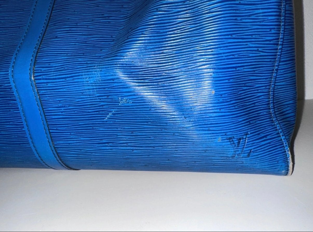 Blauwe louis Vuitton Keepall 55, Ophalen, Gebruikt, Blauw, 40 tot 60 cm