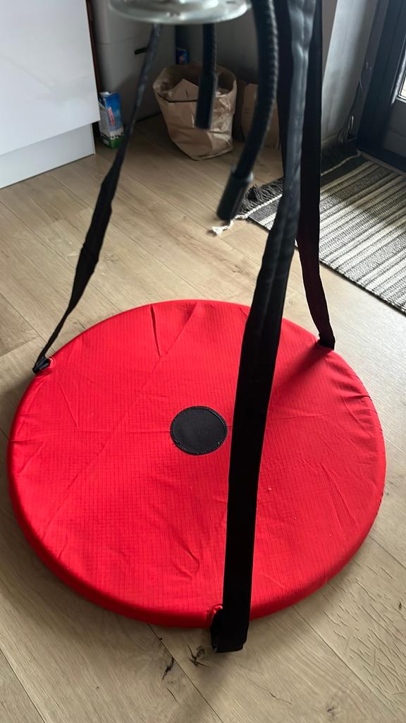 Rode ronde kinderschommel / discswing incl. ophanging, Ophalen, Gebruikt, Schommel