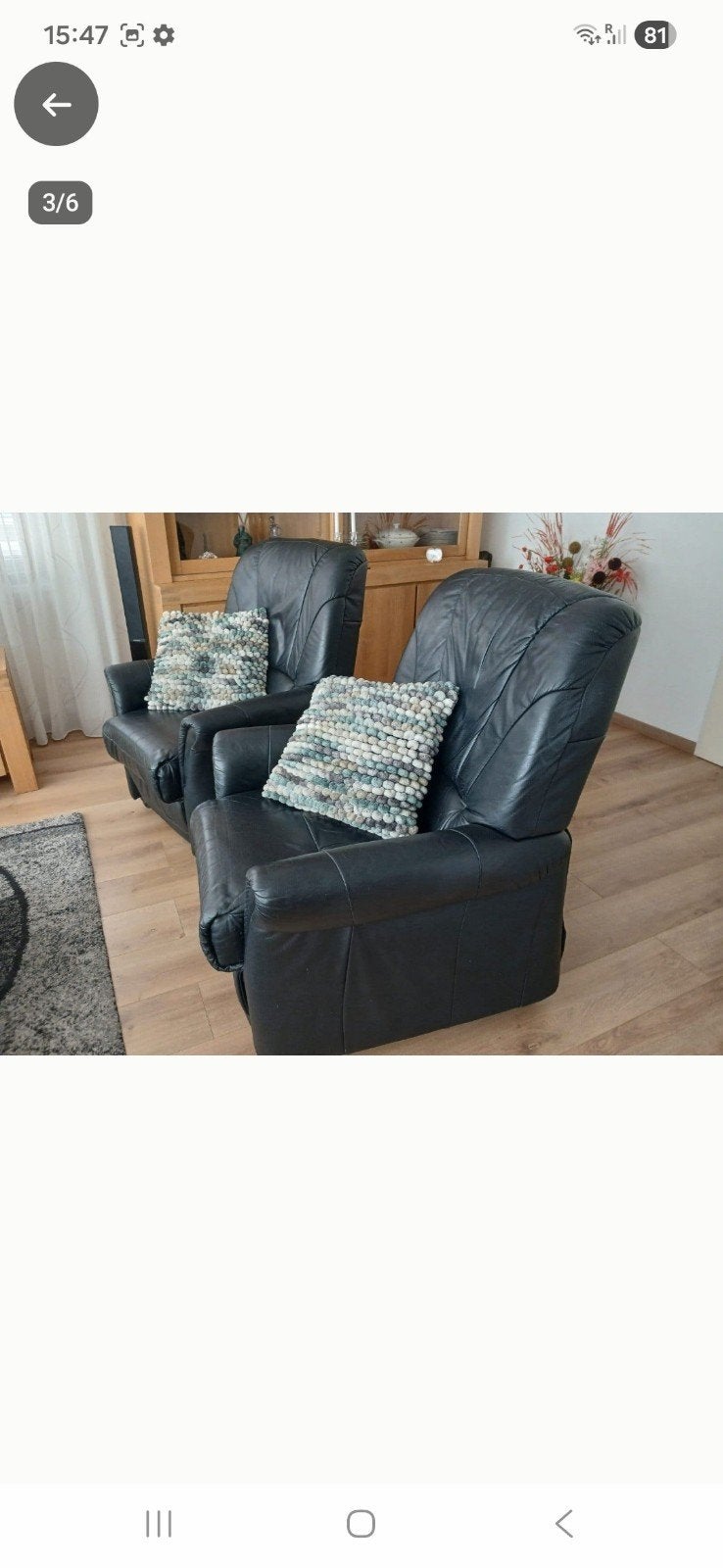 elektrische relax stoelen (echt leer), Ophalen, Zo goed als nieuw, Eenpersoons