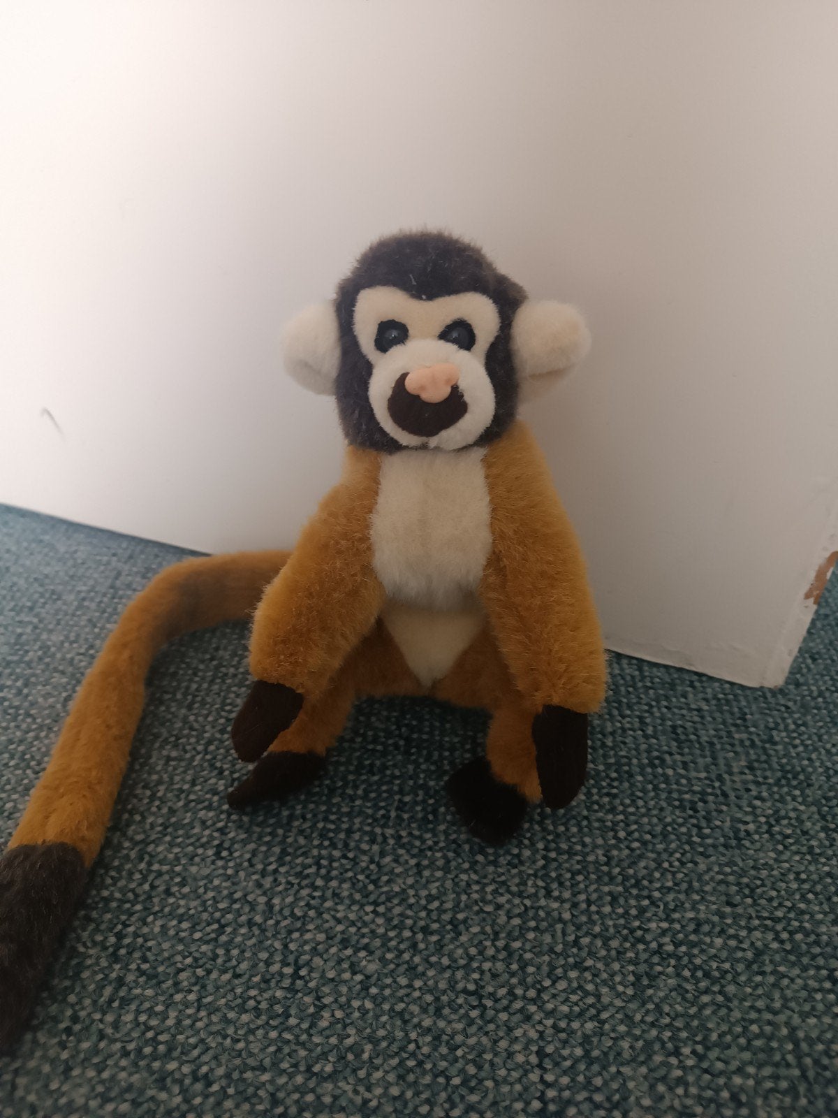 Schattige pluche aap knuffel - Zo goed als nieuw, Ophalen of Verzenden, Zo goed als nieuw, Bruin, Aap
