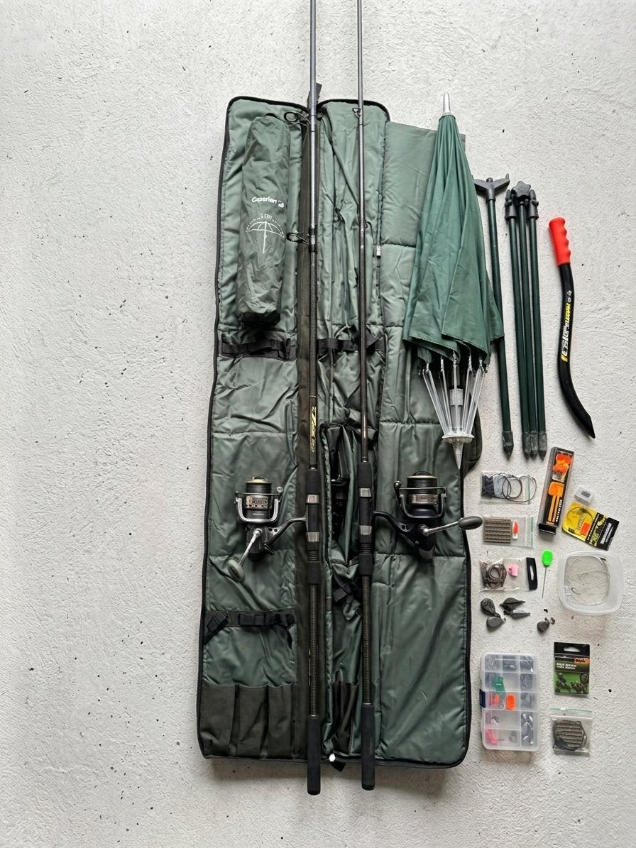 Complete Karper Visuitrusting, Watersport en Boten, Hengelsport | Karpervissen, Gebruikt, Complete set, Ophalen