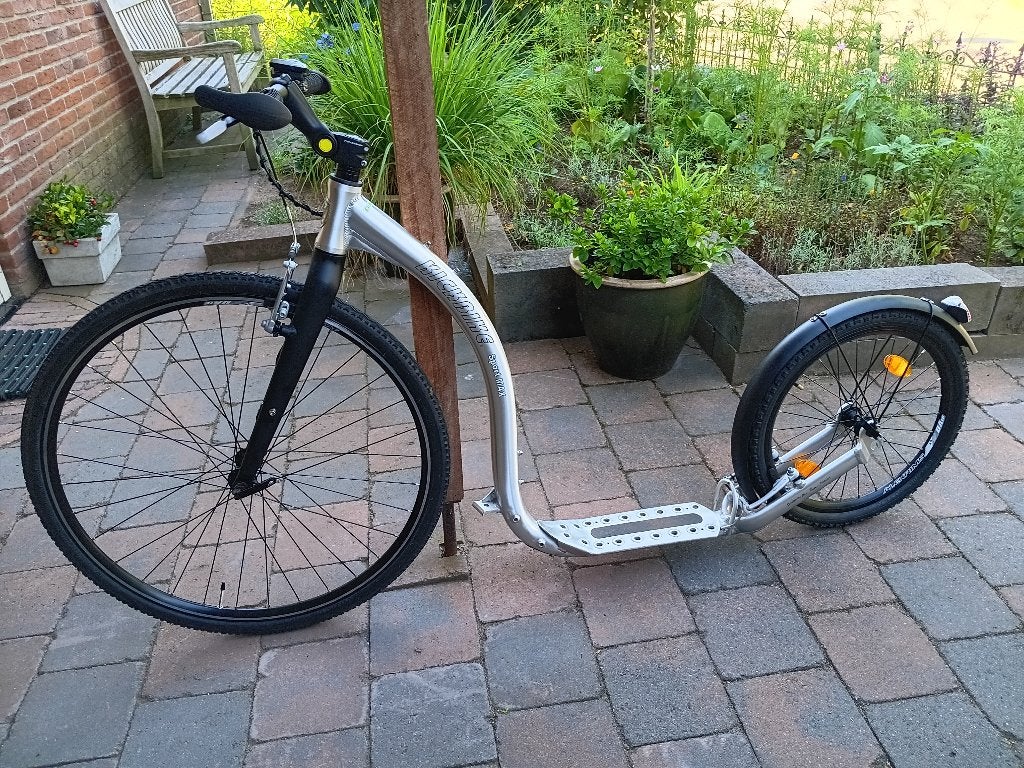 Kickbike Sport Max Silver, Fietsen en Brommers, Steps, Ophalen, Zo goed als nieuw, Kickbike, Kickbike
