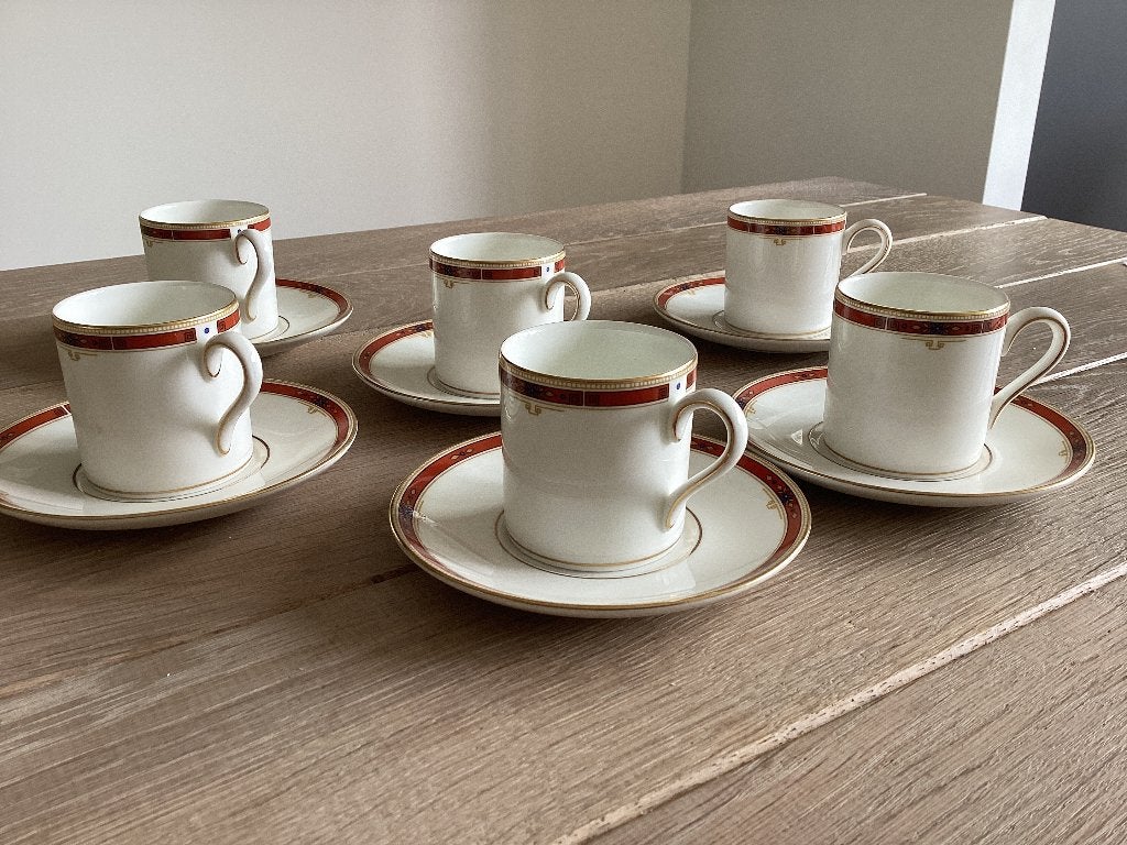 Wedgwood Colorado koffiekopjes 6 stuks, kan ook per stuk, Ophalen, Zo goed als nieuw, Overige stijlen, Kop(pen) en/of Schotel(s)