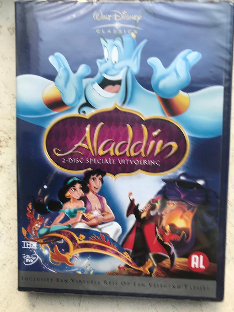Walt Disney Aladdin ( 2 DVD Box ) nog nieuw in seal, Europees, Tekenfilm, Alle leeftijden, Ophalen of Verzenden