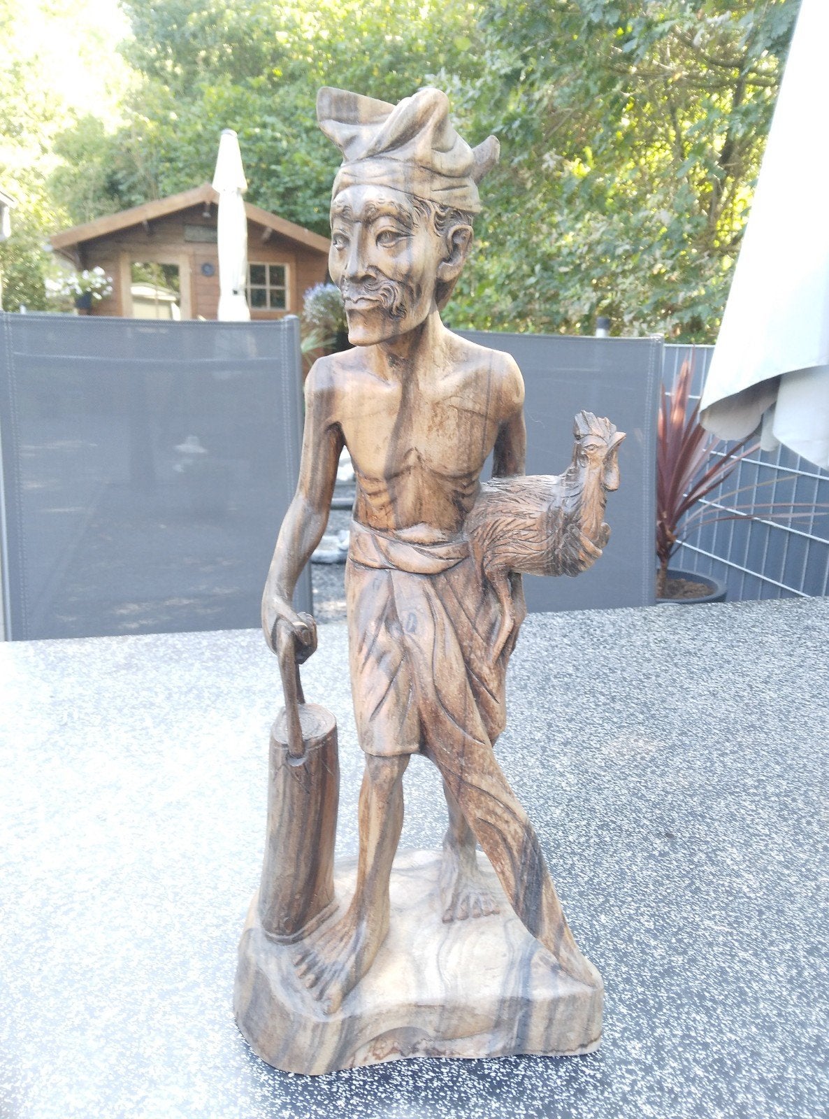 mooi houten beeld ongeveer 45 cm hoog, Ophalen of Verzenden