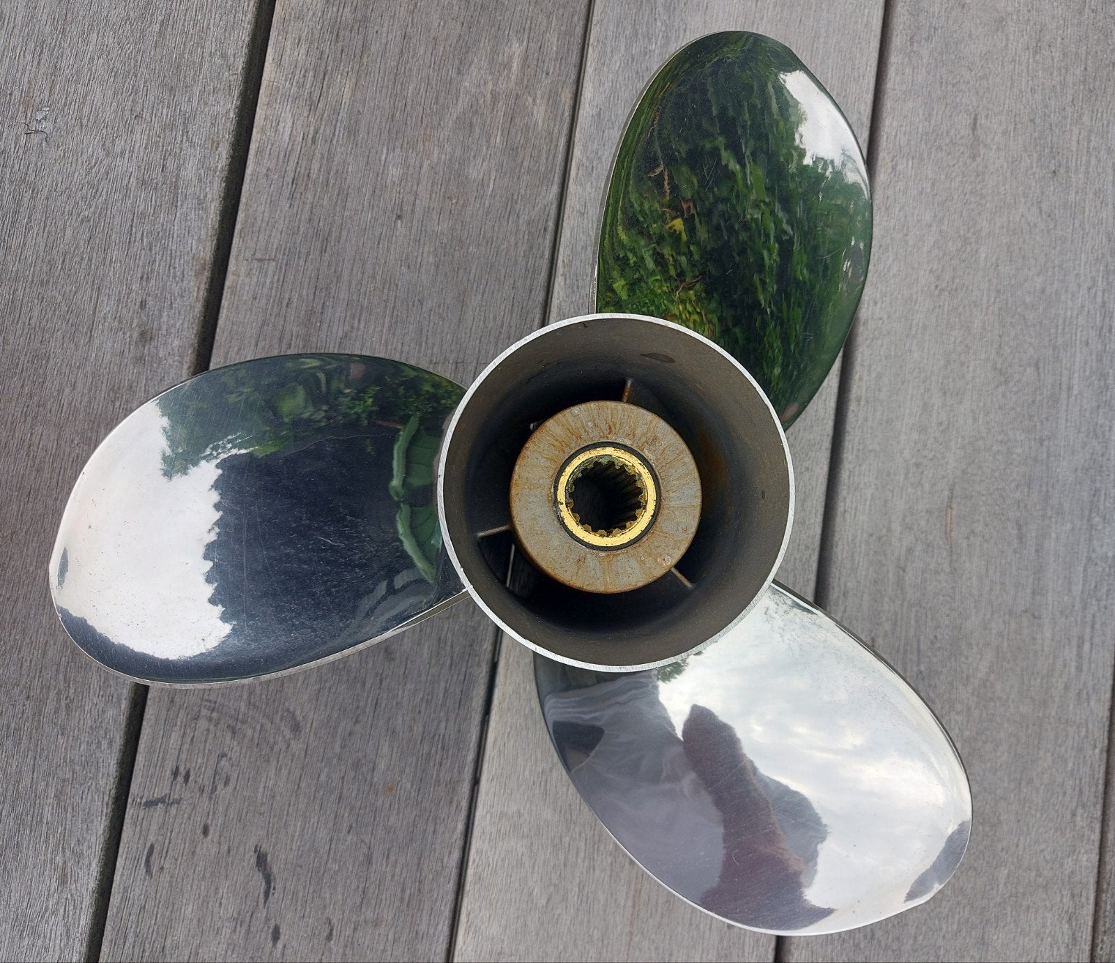 Mercury Vengeance propellor 13 3/8 x 14 pitch, Watersport en Boten, Bootonderdelen, Ophalen of Verzenden, Zo goed als nieuw, Motor en Techniek